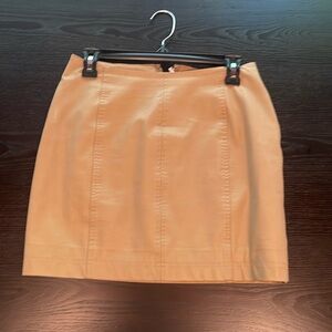 Tan Free People Pencil Skirt